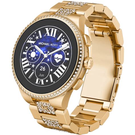 horloges dames zwart michael kors|Michael Kors horloge dames smartwatch.